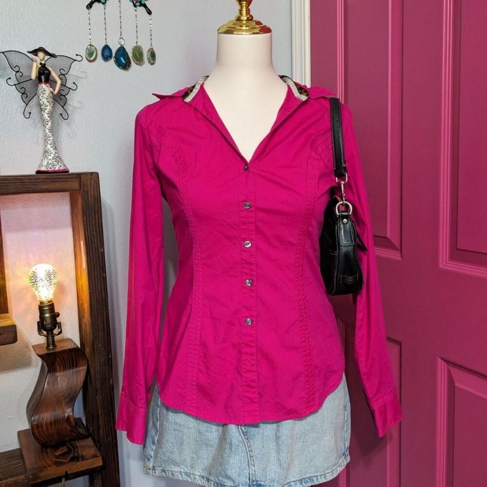 Express Women's Pink Shirt